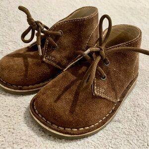 Chicco Brown Suede Dress Lace Up Shoes 22